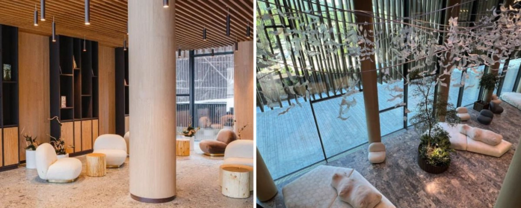 Кресла в гостинице - обивка букле